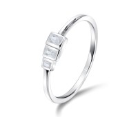 Minimalist Designed Silver Ring NSR-4071